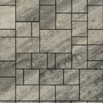 Тротуарная плитка Выбор Мюнхен Листопад гладкий 60мм Антрацит, комплект из 4 видов плит