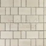 Тротуарная плитка 342 мз Старый город 80 мм Белый