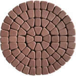 Тротуарная плитка Круговая классика 60 мм Красный — изображение 2