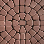 Тротуарная плитка Круговая классика 60 мм Красный