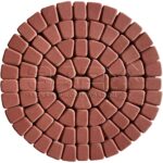 Тротуарная плитка Круговая классика 60 мм Ярко-красный — изображение 2